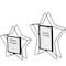 Fabulaxe Modern Star Shape Black Metal Decor Photo Frame for Tabletop Display, 4 x 6 QI004498.BK.L - alternate 6